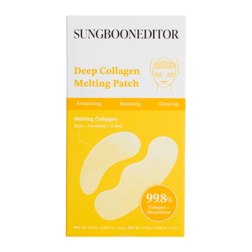 Sungboon Editor - Deep Collagen Melting Patch - Auflösbare Kollagenpads für das Gesicht - 3x0.28g+3x0.46g