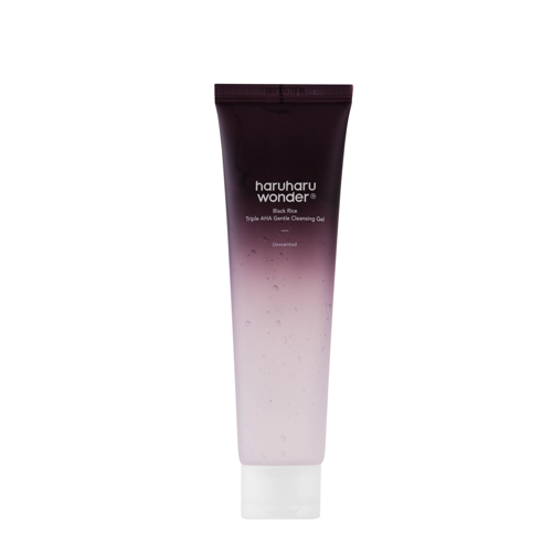 Haruharu Wonder - Black RiceTriple AHA Gentle Cleansing Gel - Exfoliating Facial Cleansing Gel mit AHA-Säuren - 100ml
