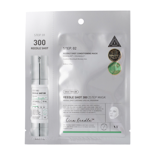 VT Cosmetics - Reedle Shot 300 2Step Mask - Straffende Tuchmaske - 1,5g+25g