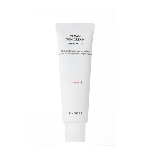 Hyggee - Vegan Sunscreen SPF50+ PA++++ - Feuchtigkeitsspendende Gesichtscreme mit Filter - 50ml