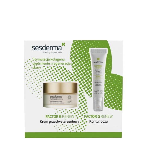 sesderma - Factor G Set - Regenerierendes und Straffendes Pflegeset - Creme + Augencreme - 50ml+15ml