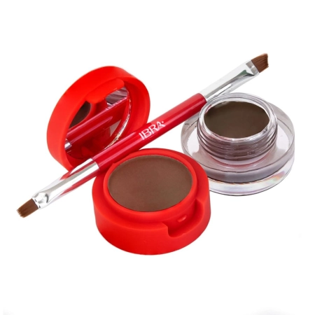 Ibra Makeup -Eyebrow Pomade & Powder - Dark Chocolate - 7g