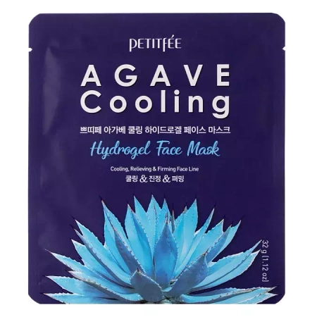 Petitfee - Agave Cooling Hydrogel Face Mask - Wohltuende kühlende Hydrogel-Gesichtsmaske - 32g