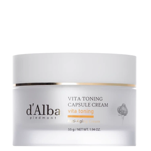 d'Alba - Vita Toning Capsule Cream - Feuchtigkeitsspendende und aufhellende Gesichtscreme - 55g