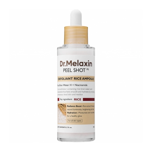 Dr.Melaxin - Peel Shot Exfoliating White Rice Ampoule - Sanfte peelende Ampulle mit Reis-Extrakt - 80ml