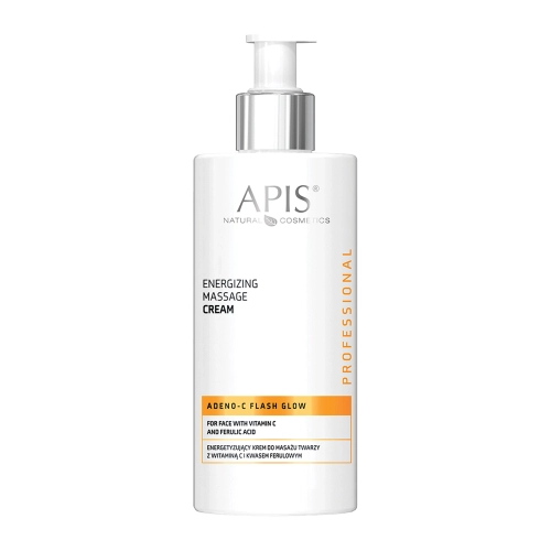 Apis - Adeno C Flash Glow - Energisierende Gesichtsmassagecreme mit Vitamin C und Ferulasäure - 300ml
