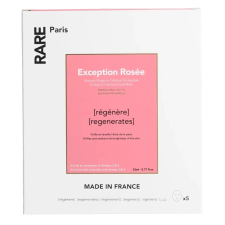 Rare Paris - Exception Rosée Box - Regenerierendes Set mit Tuchmasken - 5x23ml