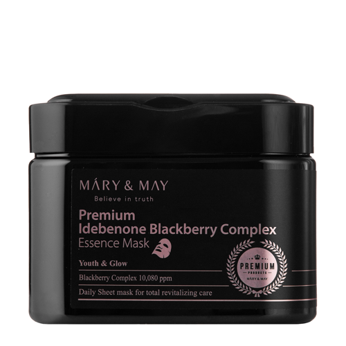 Mary&May - Premium Idebenon Blackberry Complex Essence Mask - Gesichtsmasken-Set - 20 Stück.