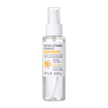 APLB - Retinol Vitamin C Vitamin E Mist Essence - Gesichtsnebel-Essenz mit Retinol und den Vitaminen C und E - 105ml