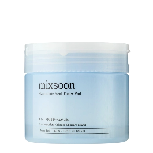 Mixsoon - Hyaluronic Acid Toner Pad - Feuchtigkeitsspendende Gesichtspads - 180ml/80Stück.