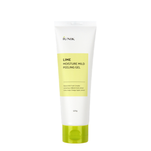 iUNIK - Lime Moisture Mild Peeling Gel - Mildes Gel-Peeling mit natürlichem AHA-Fruchtkomplex - 120ml